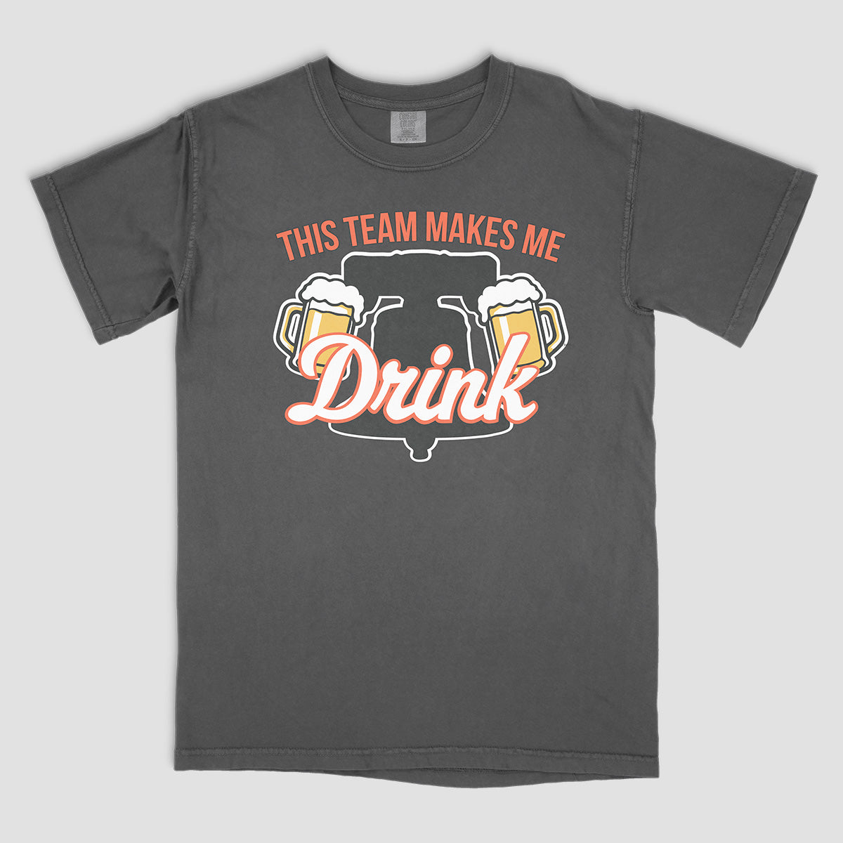This team makes me drink - Black - Orange